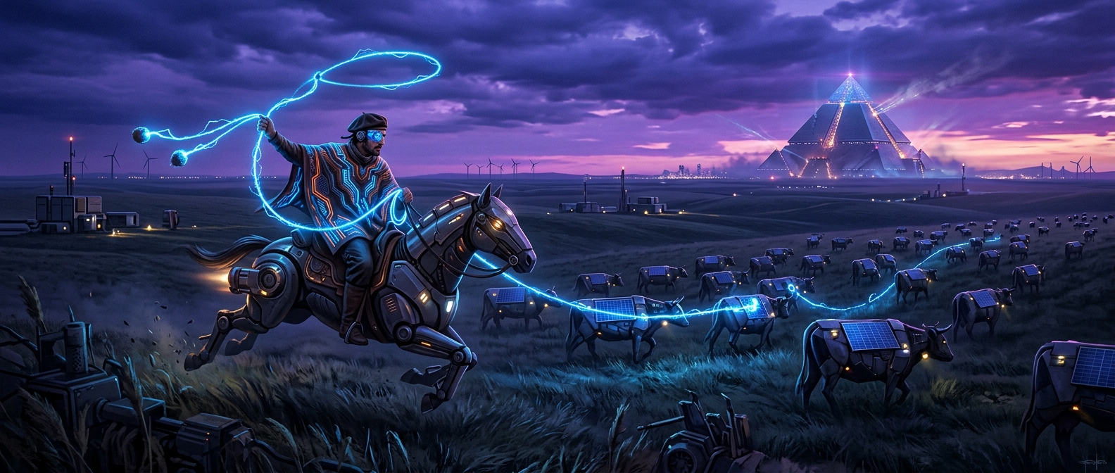 Cybernetic Gaucho At Dusk