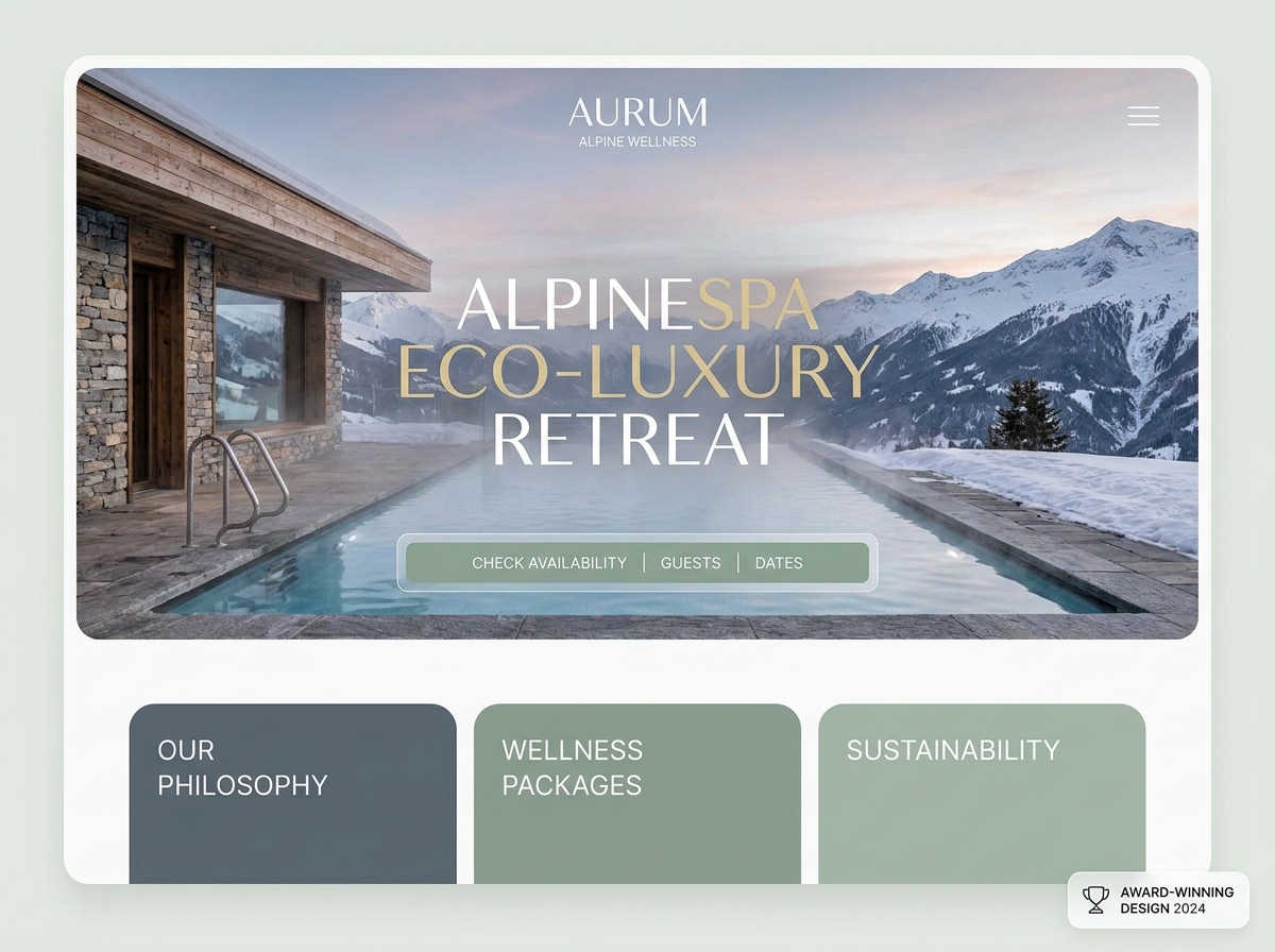 Alpine Eco Retreat Landing Page