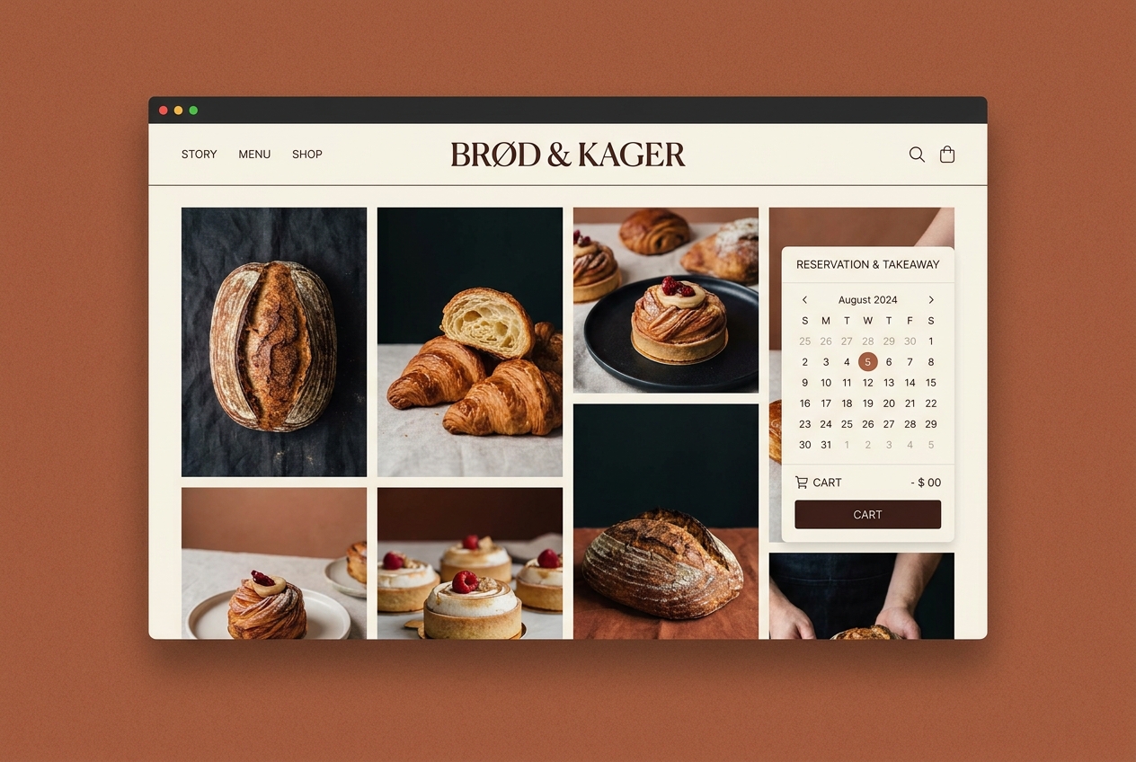 Copenhagen Artisan Bakery Web Design