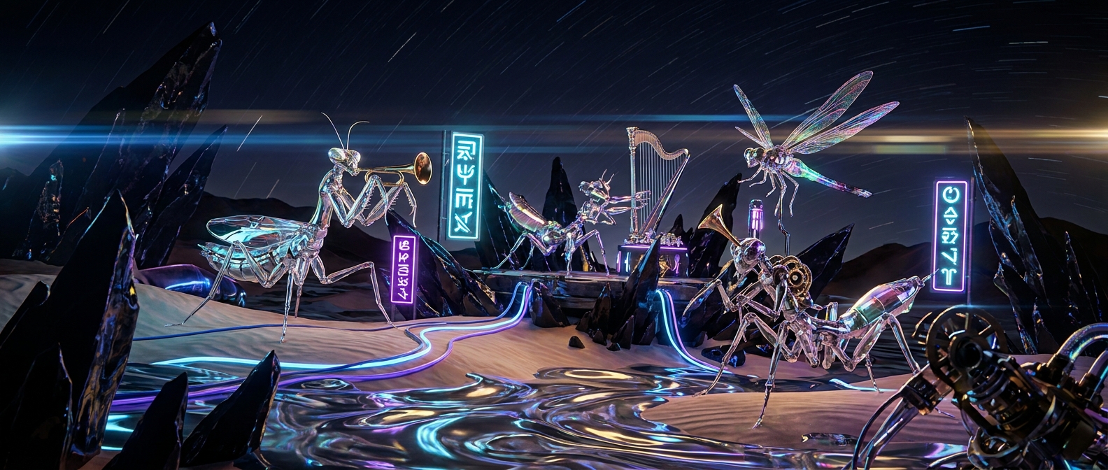 Crystalline Cybernetic Symphony