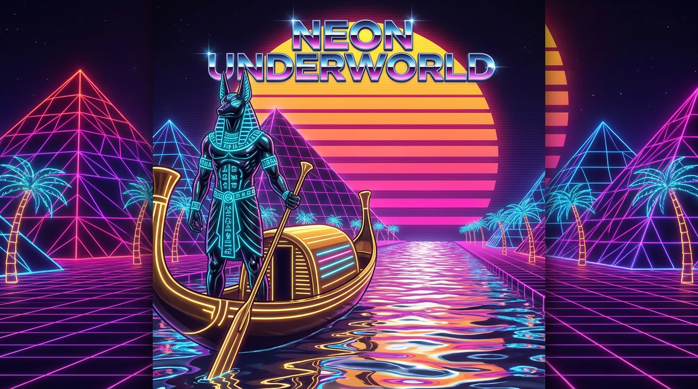Neon Anubis Solar Voyage
