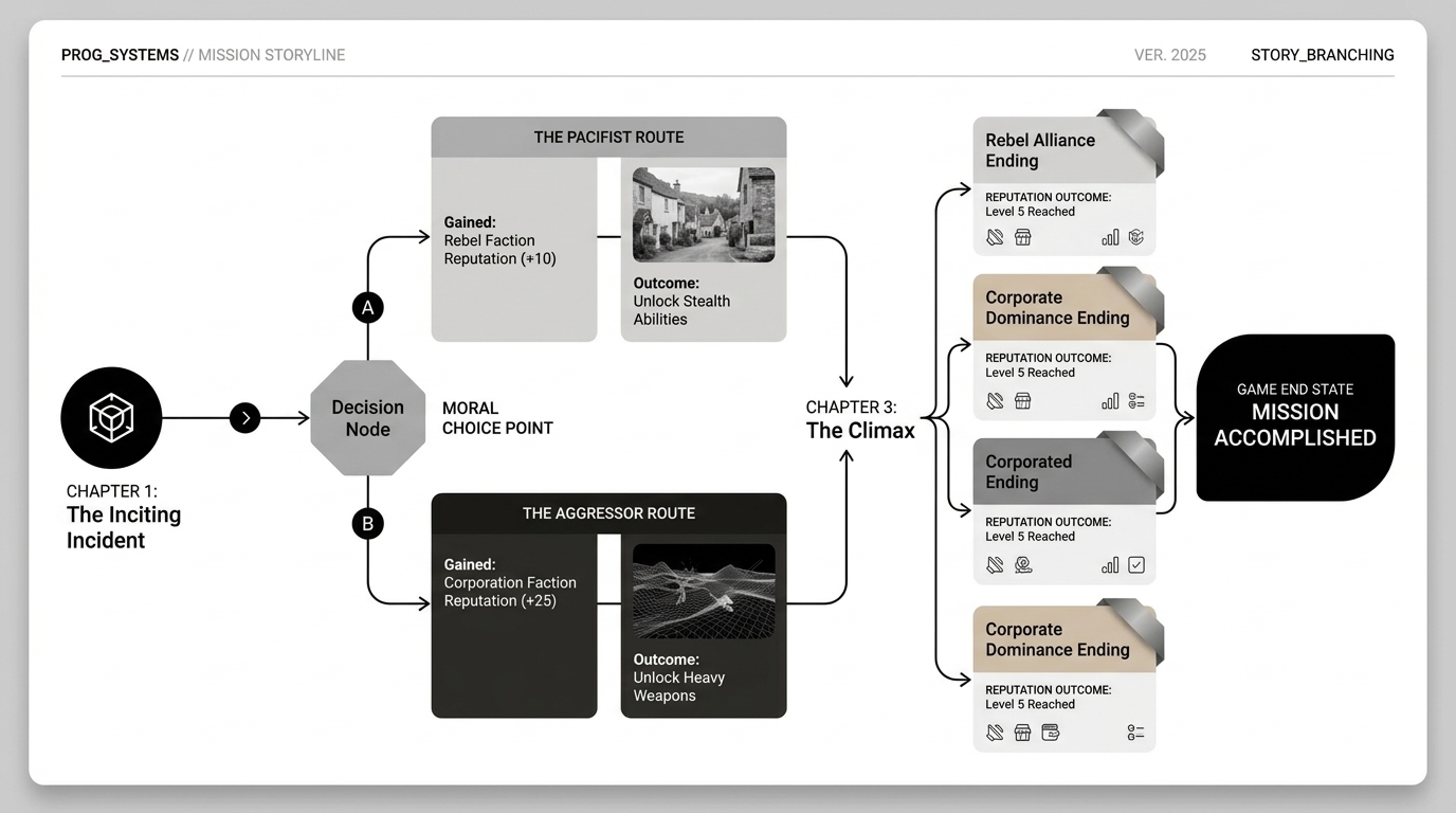 Branching Narrative Quest Map