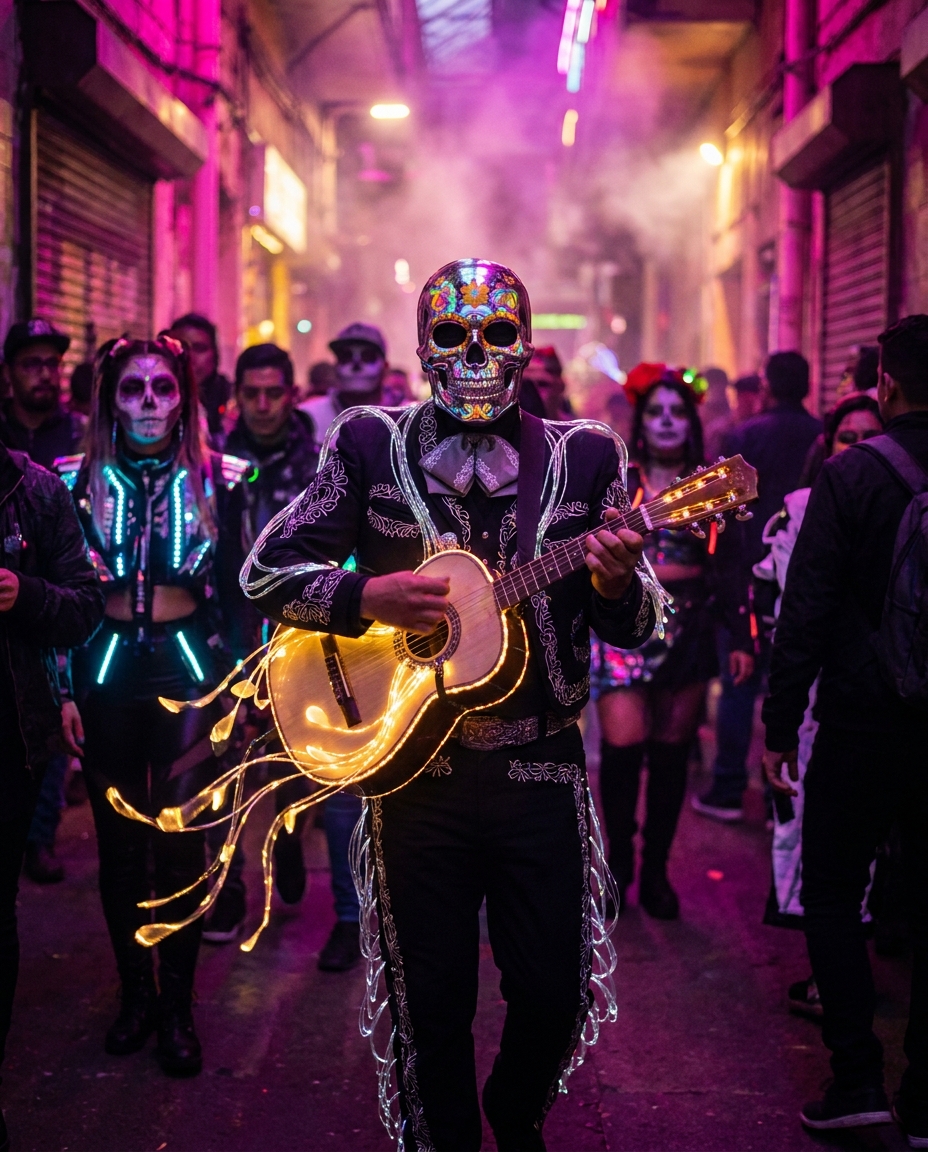 Neon Cyber Mariachi Soul