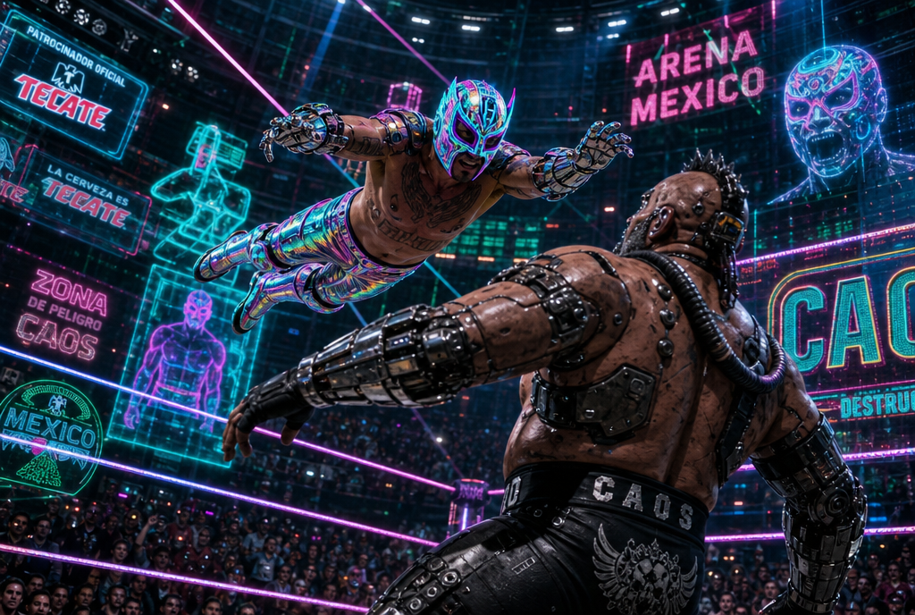 Cybernetic Luchador Aerial Strike
