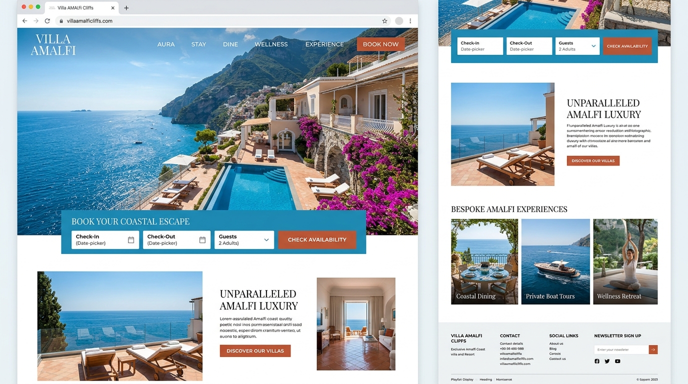 Amalfi Coast Luxury Resort UI