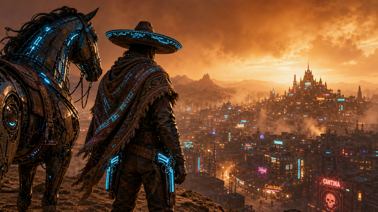 Neon Vaquero of the Wastes