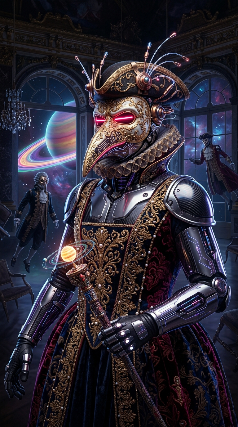 Cybernetic Venetian Star Masquerade